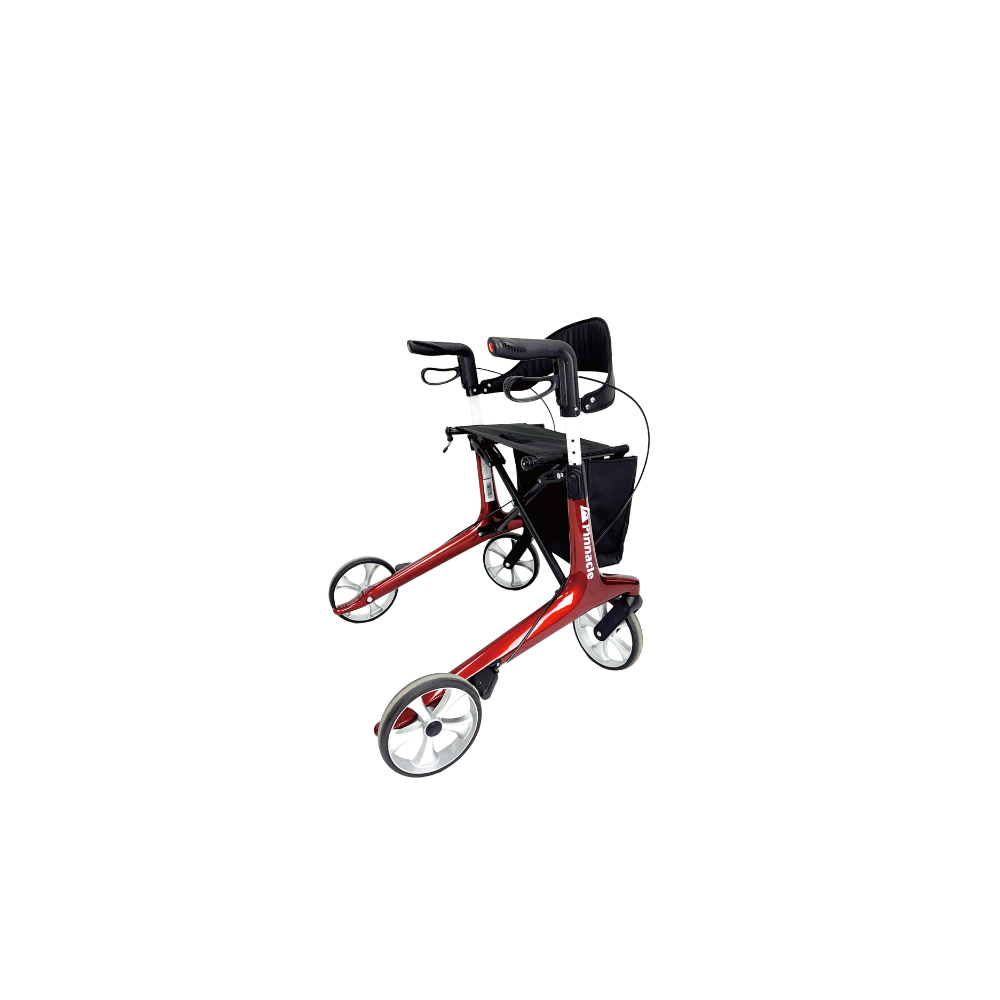 Carbon Fiber Rollator Walker with Adjustable Handle and Seat