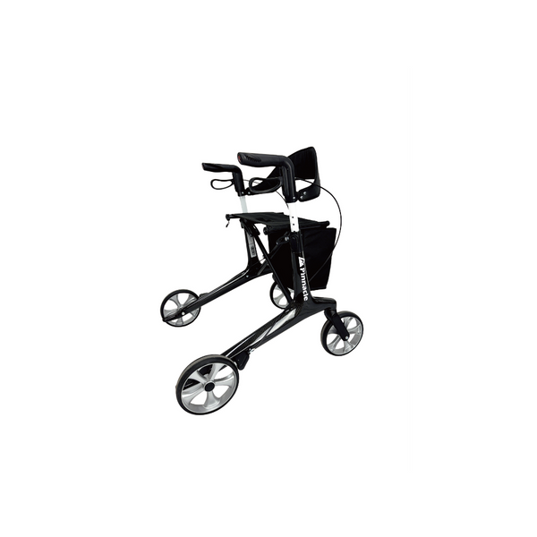 Carbon Fiber Rollator Walker with Adjustable Handle and Seat