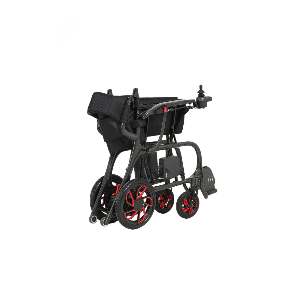 Carbon Fiber Electric Wheelchair with Removable Battery and Foldable Backrest